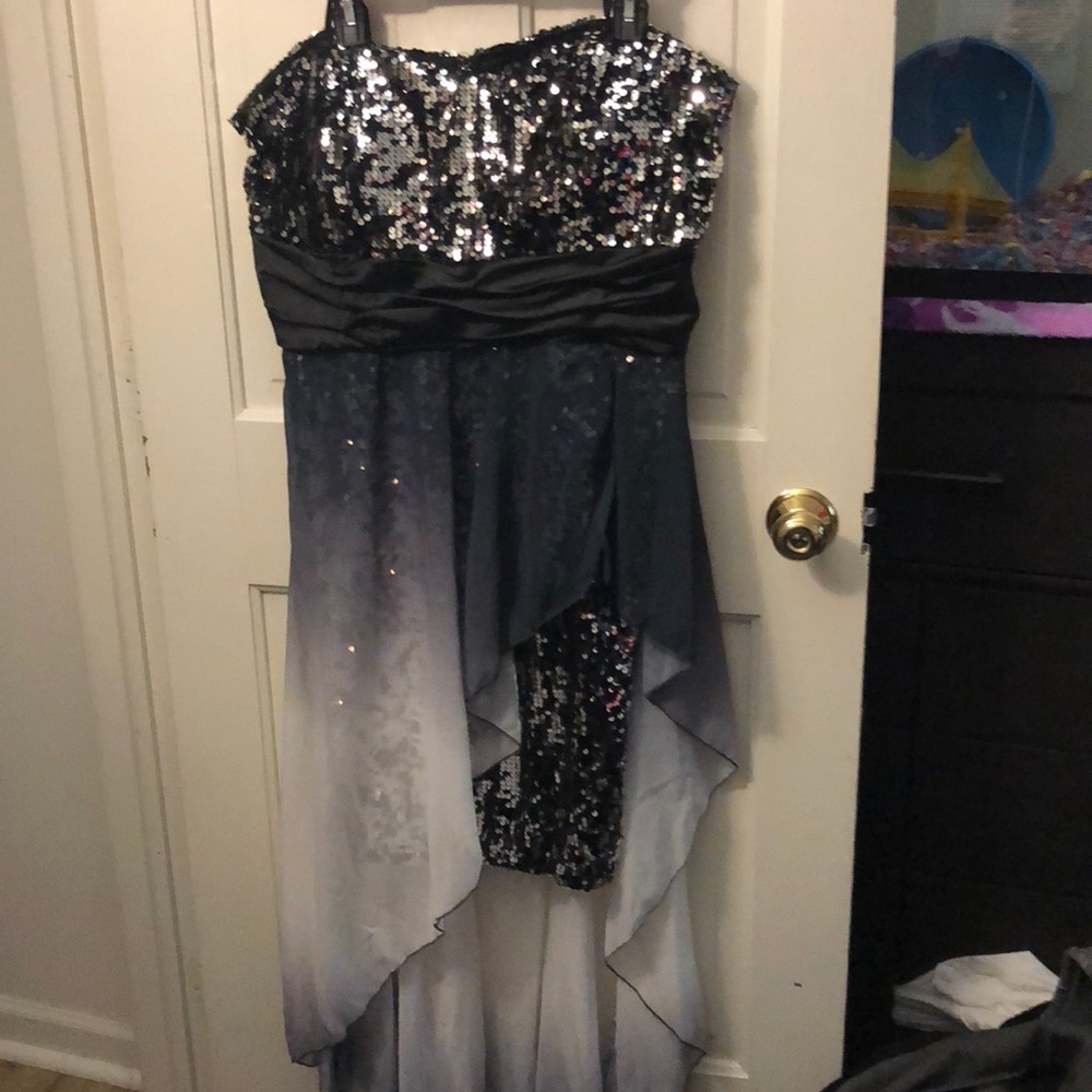 Low to high homecoming dress